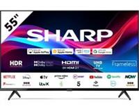 Sharp 55GJ4225K 4K Ultra HD HDR LED 55 Smart Roku TV with Freeview Play A