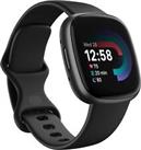 Fitbit Versa 4 Fitness Smartwatch 28.38mm GPS FB523BKBK - Black/Graphite B+