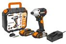 WORX WX261 18V Cordless Brushless 260Nm Impact Driver x2 Battery Charger & Case