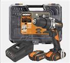 WORX WX352.4 18V 60Nm Brushless Combi Hammer Drill x2 Battery Charger 75PC Kit