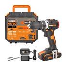 WORX WX355.1 18V 55Nm Brushless Combi Hammer Drill x1 Battery Charger & Case