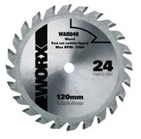 WORX WA5046 WORXSAW 120mm 24T TCT Compact Circular Saw Disc Wood Cutting Disc