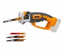 WORX WG894E.9 18V Battery Cordless Garden Pruning Saw x3 blades Kit - BODY ONLY