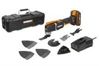 WORX WX696 18V (20V MAX) 2.0Ah Sonicrafter Oscillating Multi Tool Carry Case Kit