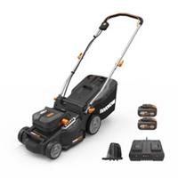 WORX Powershare Cordless Lawn Mower 550㎡ 40V 37cm Brushless x2 4.0Ah WG737E