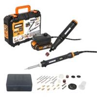 WORX PowerShare MakerX 20V Rotary Engraving Wood/Metal Soldering Iron Kit WX988