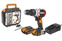 WORX Powershare Cordless Slammer Hammer Drill 20V 60Nm x2 2.0Ah Battery WX354
