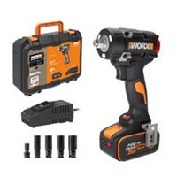 WORX Powershare Cordless Impact Wrench 600Nm Brushless 4.0Ah Battery WX273