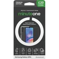 Samsung A05S Minute One Premium Clear Case and Glass Screen Protector Buy Now