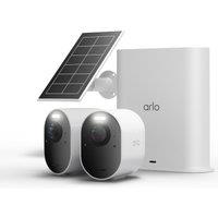 Arlo Ultra 3 Smart Security System with Solar Panel, 2 Cameras