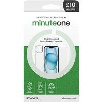 iPhone 15 Minute One Clear Case and Glass Screen Protector Buy Now