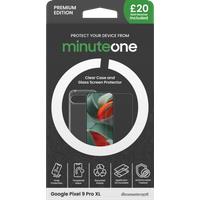 Google Pixel 9 Minute One Premium Clear Case and Glass Screen Protector