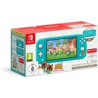 Nintendo Switch Lite Turquoise with Animal Crossing Timmy and Tommy Edition Good As New