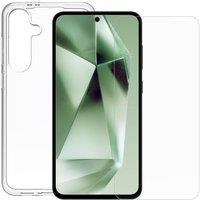 Samsung Galaxy S24 FE Minute One Clear Case and Glass Screen Protector
