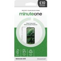 Motorola G35 Minute One Clear Case And Glass Screen Protector Buy Now