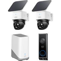 SoloCam S340 (2 pack) + Video Doorbell E340 +HomeBase S380 bundle