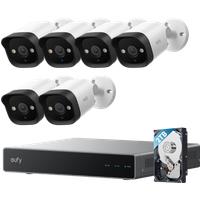 eufy PoE NVR CCTV Security System E40 (6-Cam Kit) + 2 TB HDD