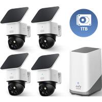 SoloCam S340 (4-Cam Pack) + HomeBase S380 + 1 TB Hard Drive White