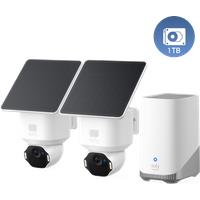 eufy Security SoloCam E42 2-Cam Kit (HomeBase S380) + 1 TB Hard Drive