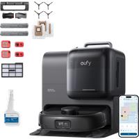 eufy Robot Vacuum Omni E28 with Complete Accessory Kit and cleaning solution Black