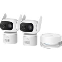eufy Wired Cam C31 Pan-Tilt Camera 2 Pack with HomeBase Mini (White)