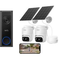 eufy Video Doorbell C31 + Cam C37 (2 Pack) with HomeBase Mini