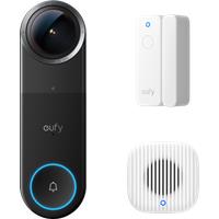 eufy Wired Video Doorbell S4 with Chime 2 (Wired) + Entry Sensor E20