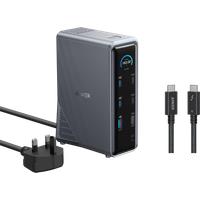 Anker Prime Charging Docking Station (14-in-1, Dual Display, 160W) + Thunderbolt 4 Cable USB C to USB C (3.3 ft, 40Gbps, 240W)