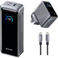 Anker Prime Power Bank (26K, 300W) and Anker Prime Charger (160W, 3 Ports, Smart Display)