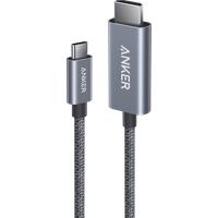 Anker HDMI Cable, 4K@60Hz Ultra-Fast Nylon-Braided USBC to HDMI Cord with Advanced Shielding, Thunderbolt 5/4/3
