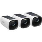 eufyCam S330 (eufyCam 3) Add-on Camera (3-Cam Pack) White