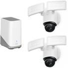 Floodlight Camera E340 (2-Cam Pack) + HomeBase S380 White