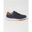 Mens Wells Leather Trainers