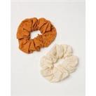2 Pack Broderie Scrunchies