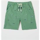 Kid's Embroidered Shark Shorts