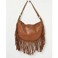 Dawson Crescent Leather Tassel Bag