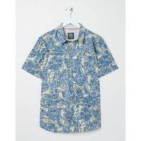 Mens Vintage Tropical Print Shirt