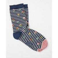 1 Pack Floral Stripe Socks