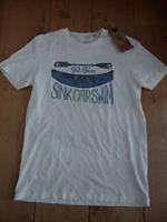 FAT FACE SINK OAR SWIM CANOE KAYAK TEE ROWING T SHIRT COTTON XS MEN TEEN WHITE