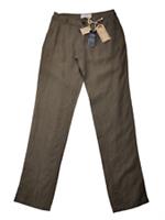 BNWT WOMENS FAT FACE UK 8 NATURAL HAZLENUT SUMMER 100% LINEN TROUSERS RRP £55