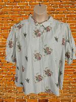 BNWT WOMENS FAT FACE UK 24 PLUS MULTI EMBROIDERED SHORT SLEEVE KAT BLOUSE SHIRT