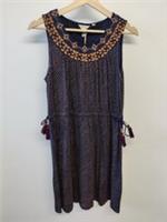 BNWT FAT FACE UK 10 NAVY DRESS KITTY ARTISAN EMBROIDERED SLEEVELESS CASUAL WOMEN