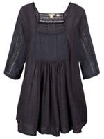 EX - Fat Face Phantom Modal Blend Lace Detail Blouse Size 18 RRP £45 - 18 Regular