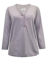 Fat Face Pure Cotton Henley Lounge Top Size 18 - 18 Regular