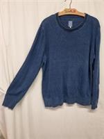 Fat Face Indigo Blue Unisex Pullover 100% Cotton Crew Neck Size L a - L Regular