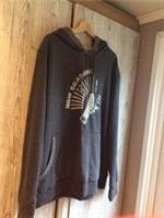Mens FAT FACE Heavy Dark Grey NOW BOARDING Hoodie Size XXL New With Tags - 2XL Regular
