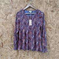 Fat Face Sara Craft Paisley Top Size UK 8 Blue Red BNWT New Rrp &pound;39 Womens - 8 Regular