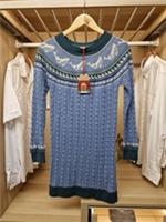 BNWT FatFace Girls Knitted Jumper Dress Whale Fair Isle Blue Age 11-12 Years