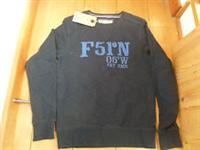 FAT FACE NAVY BLUE CREW APPLIQUE LOGO EMBROIDERED SWEAT TOP JUMPER XS TEEN MEN