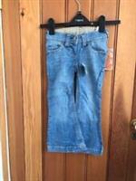 fat face washed blue flared jeans festival girl 4 years bnwt twist